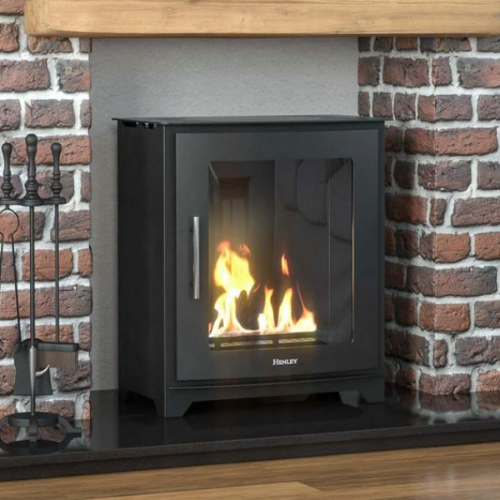 Henley Dalewood Landscape Bioethanol Stove. Up to 4 hours of controllable heat with a 1-2kW output at The Stove House Ltd. West Sussex.