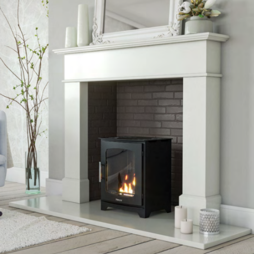 Henley Hazelwood Compact Bioethanol Stove. Up to 4 hours of controllable heat with a 1-2kW output at The Stove House Ltd. West Sussex.