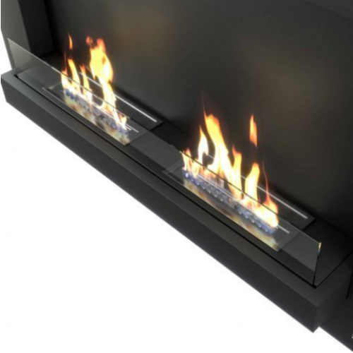 Henley London Wall-Mounted Bioethanol Fire. A perfect modern-day wall stove with a double burner for your home, with no chimney or flue required at The Stove House Ltd.