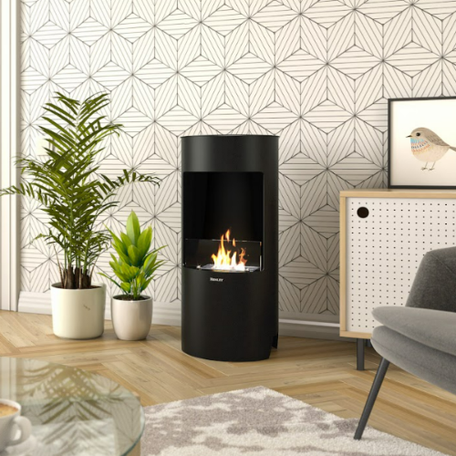 Henley Paris Bioethanol Stove - Black. Combines swanky style with the simplicity of bio-ethanol to create an impressive wood-burner style bioethanol stove at The Stove House Ltd. West Sussex.