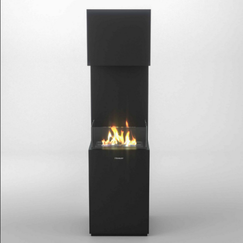 Henley Vienna Bioethanol Stove - Black. It combines a contemporary, sleek style with the simplicity of bioethanol with up to 2kW of heat and a stunning real flame at The Stove House Ltd. West Sussex.