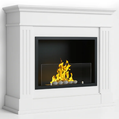 Holborn Bioethanol Fireplace Suite. A contemporary styled fireplace, complete with surround and mantel at The Stove House Ltd. West Sussex.