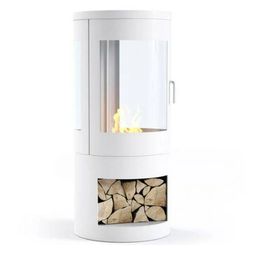 BUNDLE OFFER Howarth Bioethanol Stove with logs fuel & fibre glow (White or black option)  The Stove House The Stove House 01730 810931