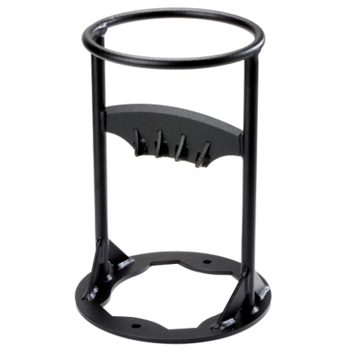 Metal firewood log splitter in black for splitting logs at The Stove House Ltd. West Sussex.