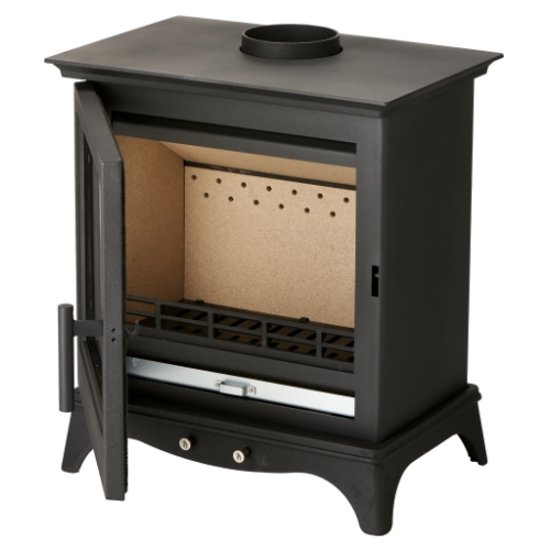 MI-Fires Large Chatsworth 5kW Multi Fuel Stove.  ECODesign 2022, Smoke Control Area Exempt, 81.3% Efficient, A+ Energy Rating at The Stove House Ltd. West Sussex.
