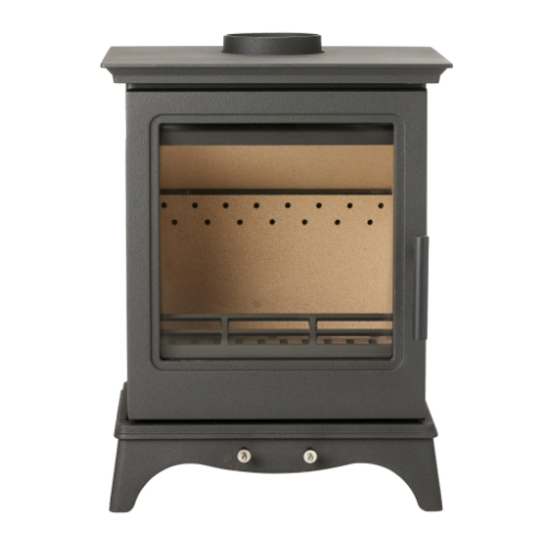 MI-Fires Medium Chatsworth 5kW Multi Fuel Stove.  ECODesign 2022, Smoke Control Area Exempt, 81.3% Efficient, A+ Energy Rating at The Stove House Ltd. West Sussex.