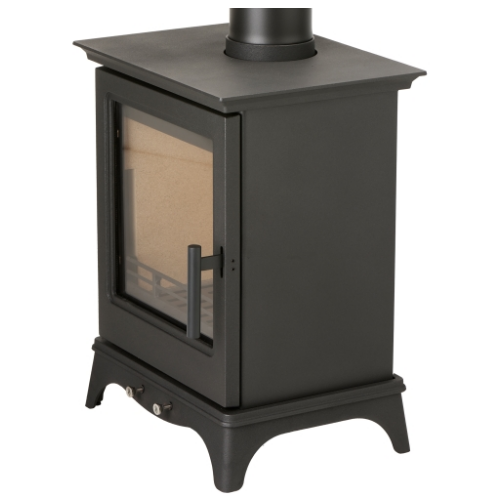 MI-Fires Medium Chatsworth 5kW Multi Fuel Stove.  ECODesign 2022, Smoke Control Area Exempt, 81.3% Efficient, A+ Energy Rating at The Stove House Ltd. West Sussex.