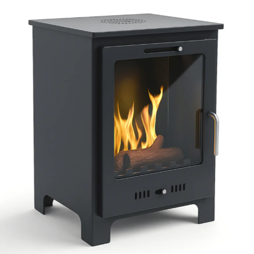 Imagin Fires Malvern Black Bioethanol Stove. No flue required at The Stove House Ltd. West Sussex.