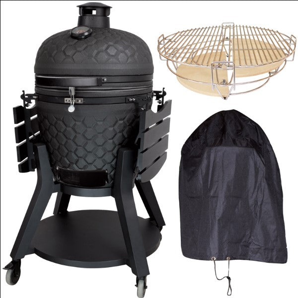 Mi-Fire Kamado Grill Pro - 22" All-in-one BBQ, Grill, & Smoker, at The Stove House Ltd. West Sussex.