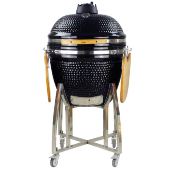 Mi-Fires 21" Black Kamado Grill all-in-one BBQ & Smoker at The Stove House Ltd. West Sussex.