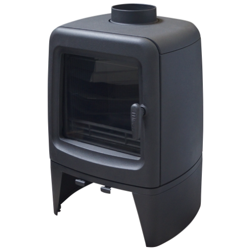 Mi-Fires Medium Firepod 5kW Wood Stove. ECODesign 2022, Smoke Control Area Exempt, 78.8% Efficient, A Energy Rating at The Stove House Ltd. West Sussex.