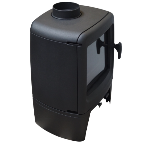 Mi-Fires Medium Firepod 5kW Wood Stove. ECODesign 2022, Smoke Control Area Exempt, 78.8% Efficient, A Energy Rating at The Stove House Ltd. West Sussex.