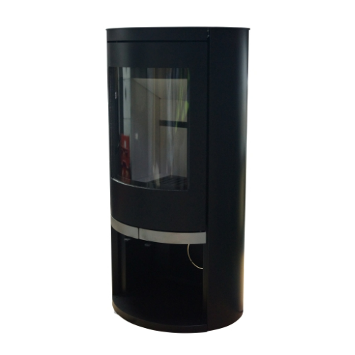 Mi-Fires Ovale-Low Wood Stove. 5kW - ECODesign 2022 Wood Burning Stove. 82.9% Efficiency, A+ Energy Rating, Smoke Control Area Exempt at The Stove House Ltd. West Sussex.