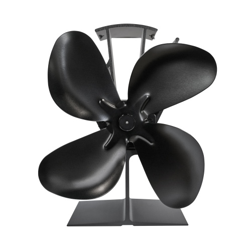 OKO heat-powered stove fan is in black stands at just 199 mm tall. No batteries or external power required, and it circulates the warm air around your room at The Stove House Ltd. West Sussex.