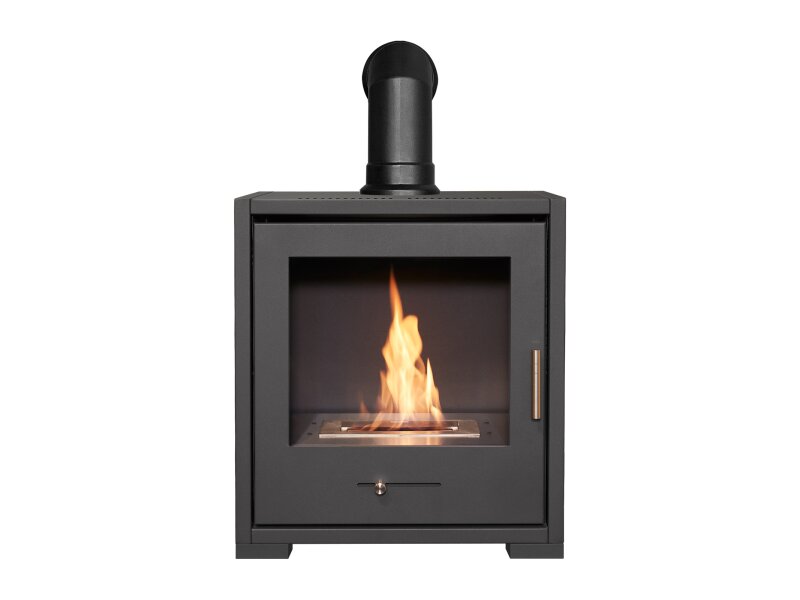 OKO S3  BIOETHANOL STOVE £498.99 Free UK delivery. Medium bio ethanol fluless fire 3kW heat. Pipe, log store and hearth options available at The Stove House Ltd