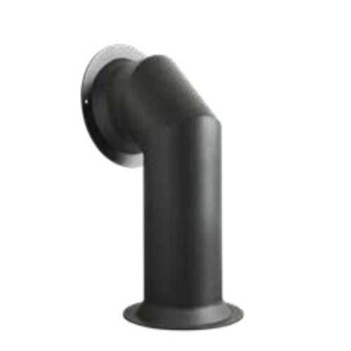 OKO Short Metal Angled Stove Pipe. Suitable for electric & OKO bioethanol stoves at The vStove House Ltd. West Sussex.