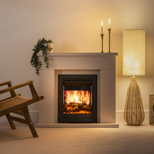 Parkray Arc Inset Electric - Pure Flame LCD stove at The Stove House Ltd. West Sussex.