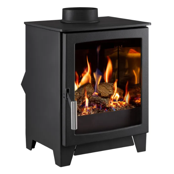 Parkray Aspect 4 Natural Gas Stove. A stylish & innovative gas stove to fill a small space, at The Stove House Ltd. West Sussex.
