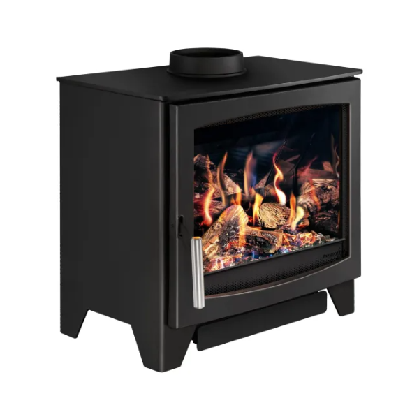 Parkray Aspect Natural Gas Stove. A stylish & innovative gas stove with a large glass door & 2.8-4.4kW heat output, at The Stove House Ltd. West Sussex.