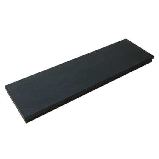 Polished Black Granite Hearth - 54" x 15" (1370 mm x 381 mm) at The Stove House Ltd. West Sussex.