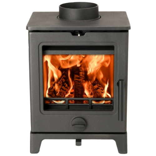 Mi-Fires Derwent Small 4kW Multi Fuel Stove.  ECODesign 2022, Smoke Control Area Exempt & 79.2% efficient at The Stove House Ltd. West Susse