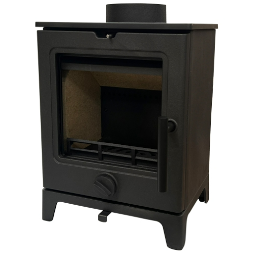 Mi-Fires Derwent Small 4kW Multi Fuel Stove.  ECODesign 2022, Smoke Control Area Exempt & 79.2% efficient at The Stove House Ltd. West Susse