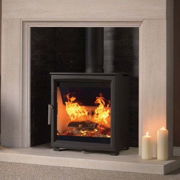 Charlton &amp; Jenrick Woodtec 5W Wide 5kW Wood Burning Stove - The Stove House Ltd
