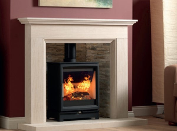 Charlton &amp; Jenrick Woodtec 5W Wide 5kW Wood Burning Stove - The Stove House Ltd