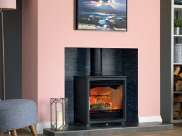 Charlton & Jenrick Woodtec 5WD Wide Deep 5kW Wood Burning Stove - The Stove House Ltd