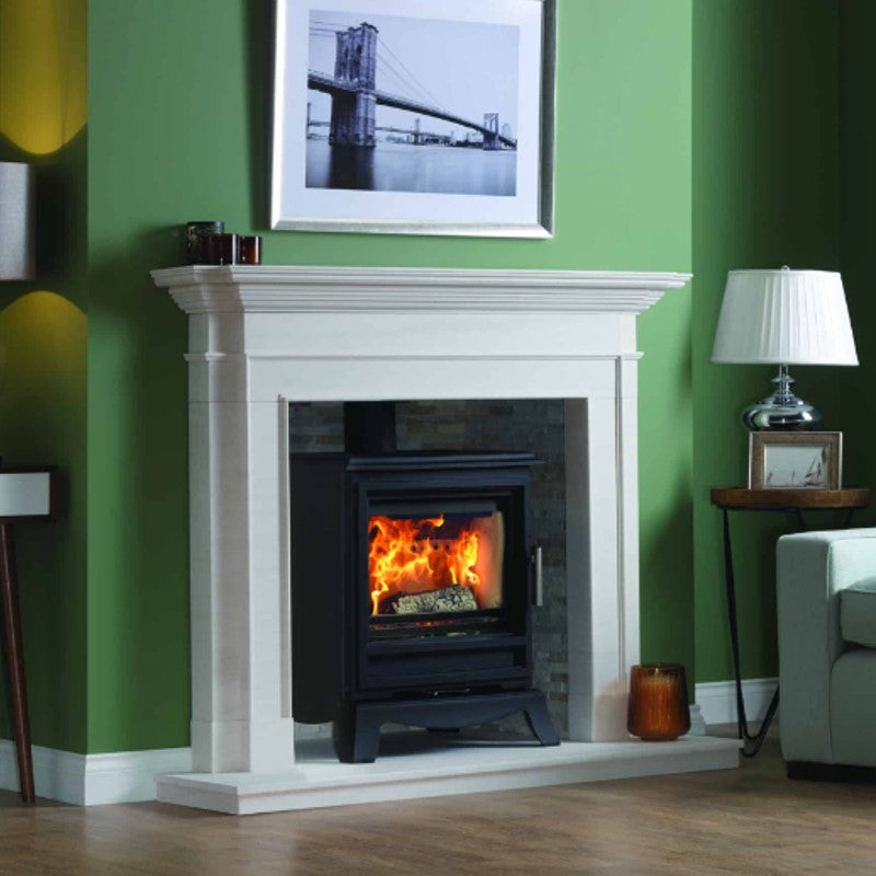 CJ Purevision LPV8 Linea Multi fuel 8kW Stove Charlton and Jenrick fires stoves and woodburners from your local stockist The Stove House in Midhurst Nr Chichester Haslemere West Dean Petworth Pulborough Arundel Storrington and surrounding areas -The Stove House - 01730810931