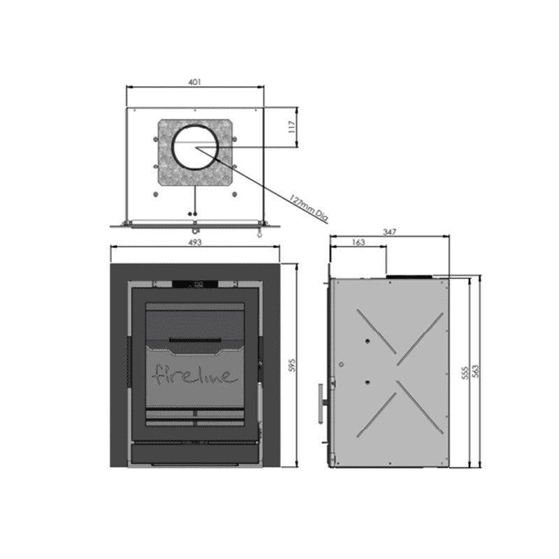 CJ Fireline Linea Multi fuel 7kW Stoves. Charlton and Jenrick fires stoves and woodburners from your local stockist The Stove House in Midhurst Nr Chichester Haslemere West Dean Petworth Pulborough Arundel Storrington and surrounding areas -The Stove House - 01730810931