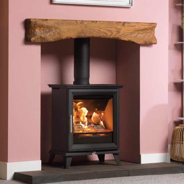 Charlton &amp; Jenrick Woodtec 5 Style Wide 5kW Wood Burning Stove - The Stove House