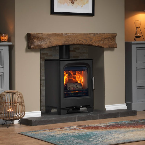 A new addition to the highly successful Purevision line-up, this 5kW Countryman Stove range offers a modern take on a classic design, looking as at home in a farmhouse inglenook as it does in a newly built townhouse. Clean aesthetic design that enables the stove to blend seamlessly. The Stove House 01730810931