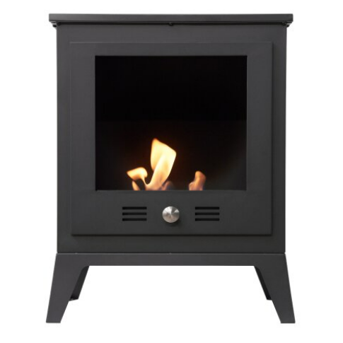 Carino - Bioethanol Modern Stove that burns bio ethanol eco fuel which means its doesn't need a chimney. Available at The Stove House 01730 81093