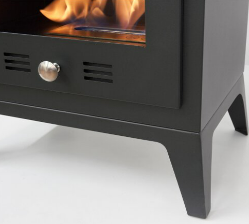 Carino - Bioethanol Modern Stove that burns bio ethanol eco fuel which means its doesn't need a chimney. Available at The Stove House 01730 81093