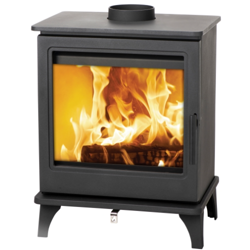 Mi-Fires Large Washington 5kW Wood Stove.  ECODesign 2022, Smoke Control Area Exempt, 80.4% Efficient, A+ Energy Rating at The Stove House Ltd. West Sussex