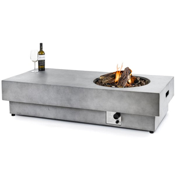 Agni Gas Fit Pit Table - Grey - The Stove House Ltd