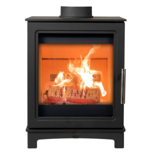 Mi-Fires Skiddaw 5kW Wood Stove. ECODesign 2022, Smoke Control Area Exempt, 85.1% Efficient at The Stove House Ltd. West Sussex.