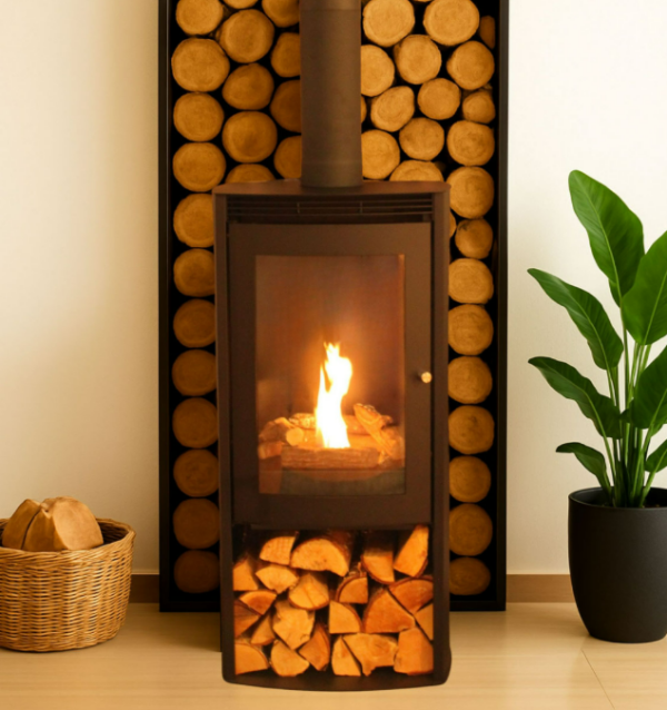 Toast-e Bio One Bioethanol Stove. An innovative, eco-friendly option for heating your home using bioethanol fuel with a large glass window and 1.5 – 4 hour burn time at The Stove House Ltd. West Sussex.