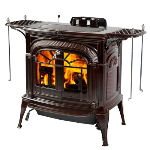 Vermont Castings 2022 Intrepid Cleanburn Wood Stove - Brown Enamel at The Stove House Ltd. West Sussex.
