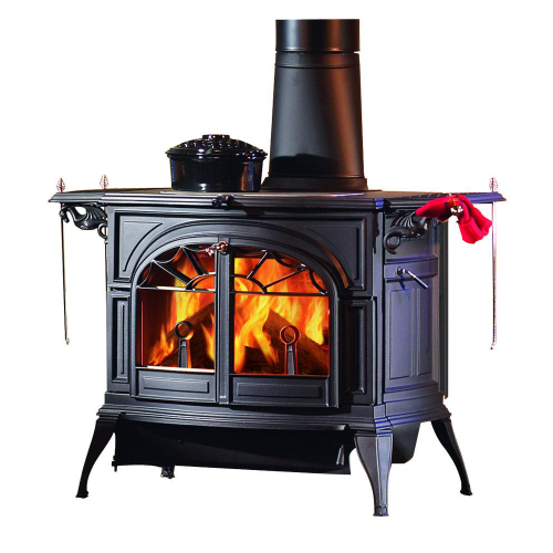 Vermont Castings Defiant Two-In-One Wood Stove - Classic Black at The Stove House Ltd. West Sussex.