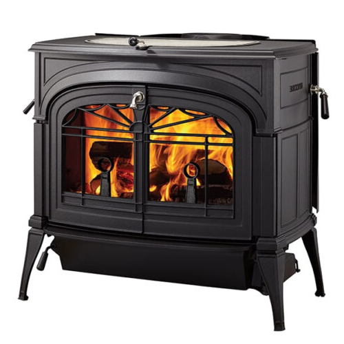 Vermont Castings Encore Two-In-One Wood Stove Lattice Doors - Classic Black at The Stove House Ltd. West Sussex.