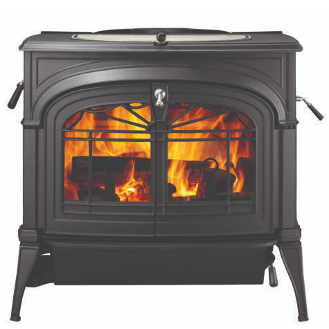 Vermont Castings Encore Two-In-One Wood Stove Lattice Doors - Classic Black at The Stove House Ltd. West Sussex.