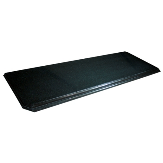 Waterfall Honed Black Granite Hearth - 54" x 15" (1370 mm x 381 mm) at The Stove House Ltd. West Sussex.