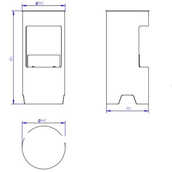 White Stow Bioethanol Stove.  Modern open-fronted stove with no flue required at The Stove House Ltd. West Sussex.