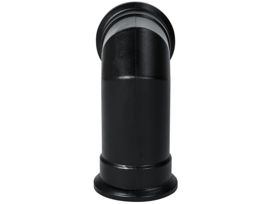 OKO Adam Angled Plastic Decorative Stove Pipe in Black for electric and OKO bioethanol stoves. Finishes the look of a real installed woodburner.