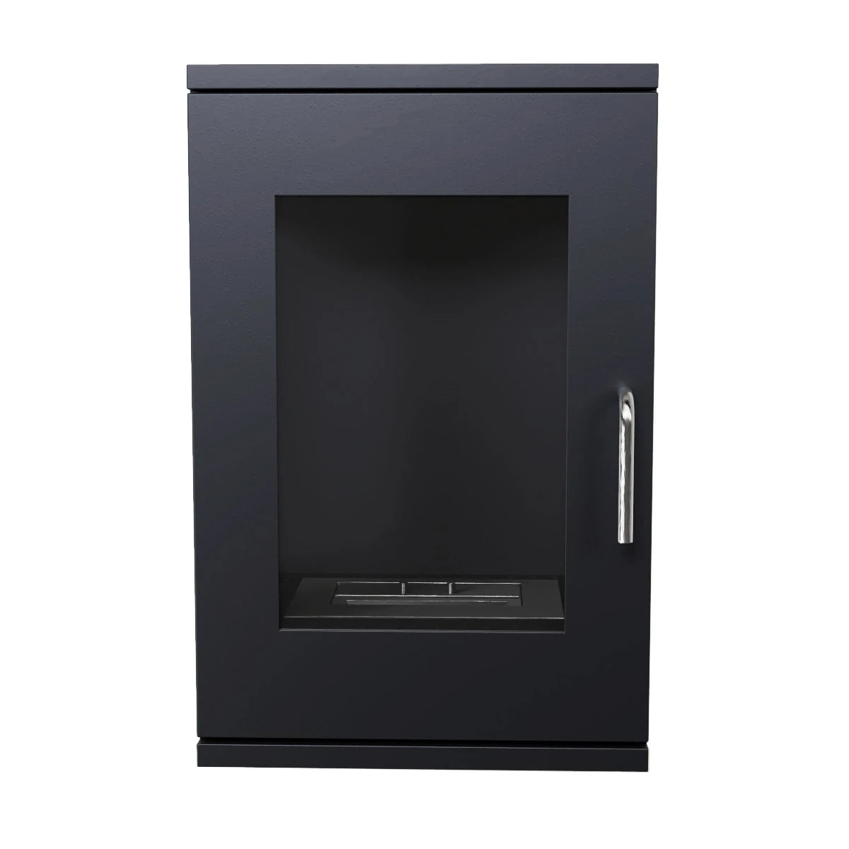 Cheyenne Wall-Mounted - Black Bioethanol Stove Fireplace - The Stove House