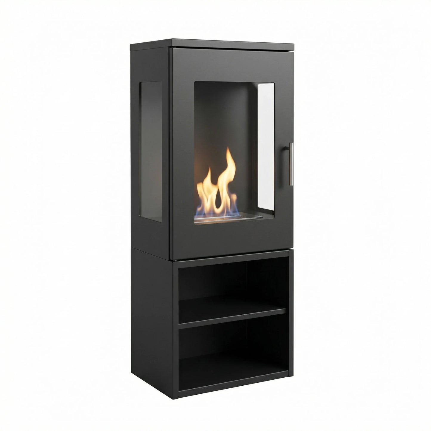 Summer Start-Up Bundle — Cheyenne Bioethanol Stove with Logs, Fuel & Fibreglow - The Stove House