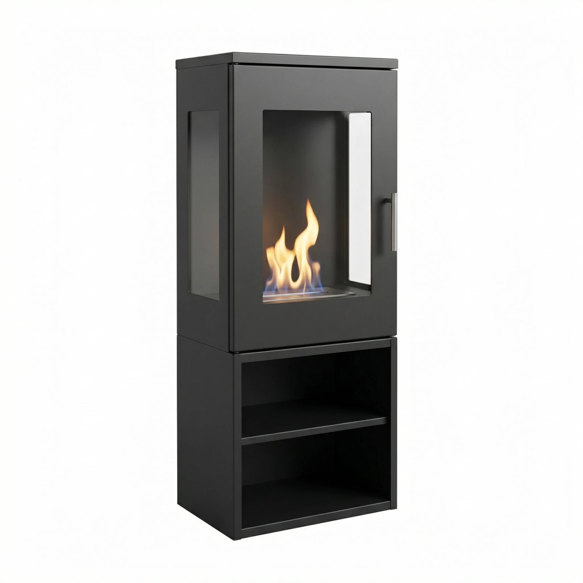 Summer Start-Up Bundle — Cheyenne Bioethanol Stove with Logs, Fuel & Fibreglow - The Stove House