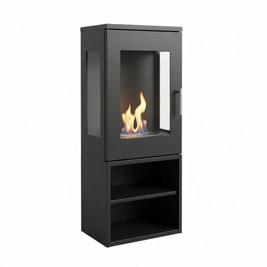 Summer Start-Up Bundle — Cheyenne Bioethanol Stove with Logs, Fuel & Fibreglow - The Stove House